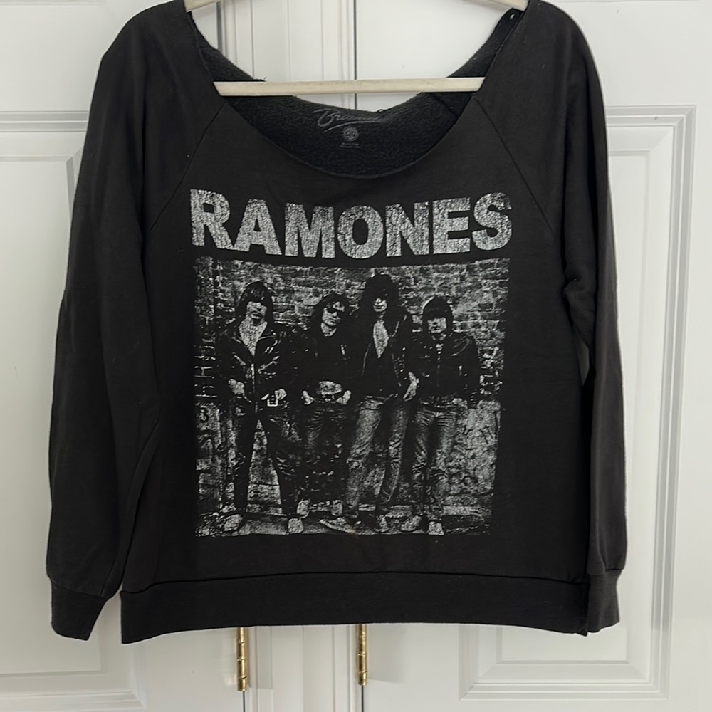 Bravado Black Off-the-Shoulder Sweater